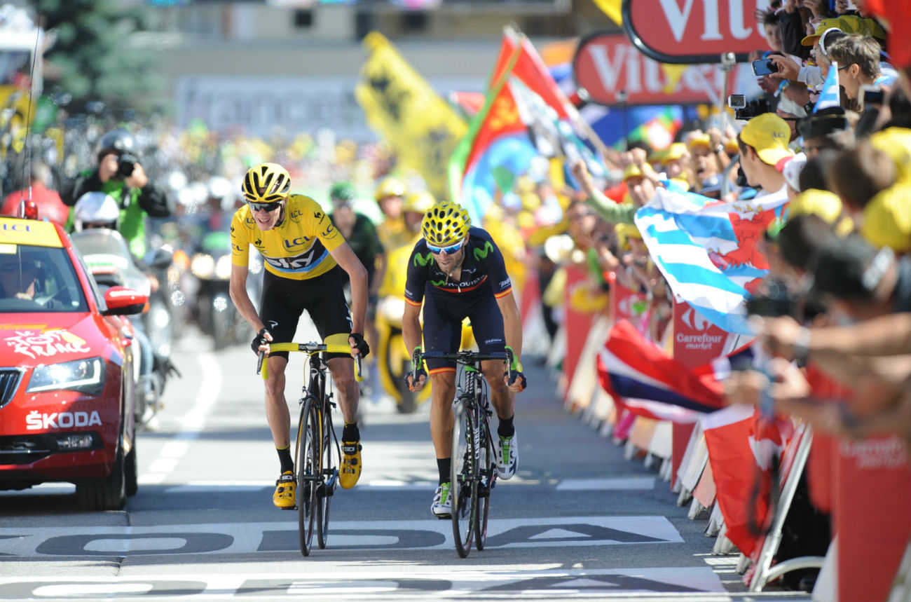 Tour de France 2015: Chris Froome, Alejandro Valverde, Alpe d'Huez