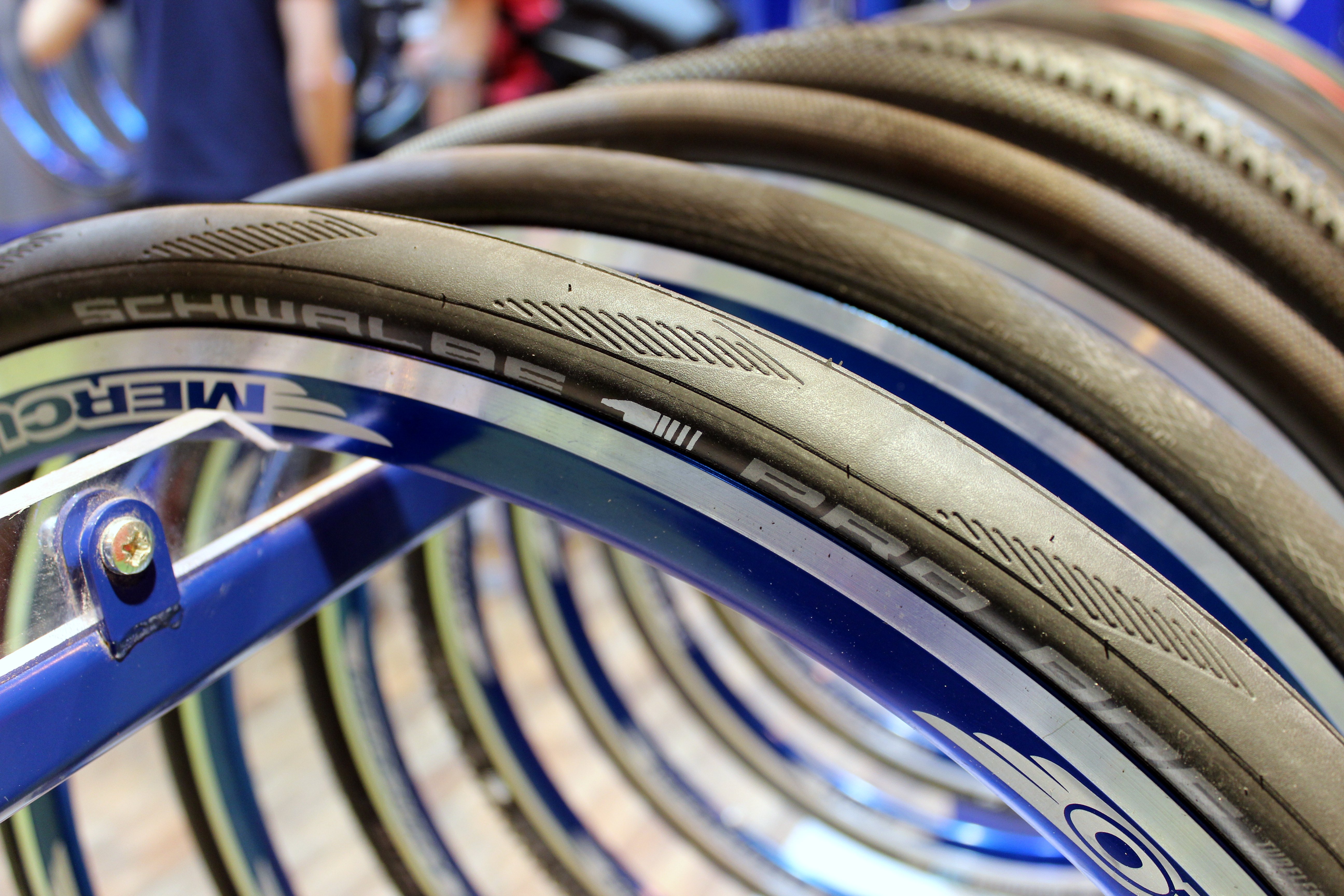 Cycle Show 2015: Schwalbe Pro One Tubeless tyre (Pic: George Scott/Factory Media)