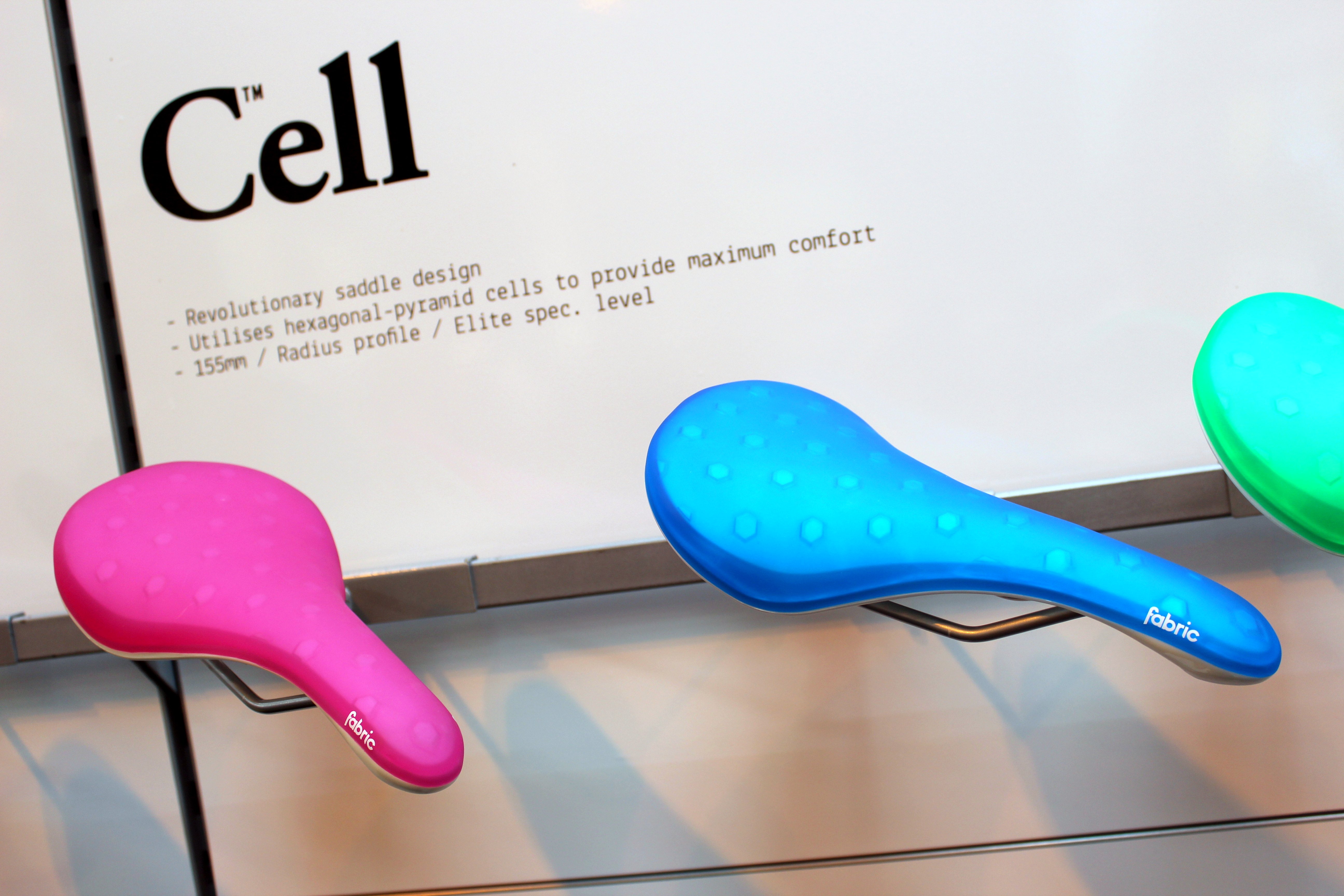 Cycle Show 2015: Fabric Cell saddle (Pic: George Scott/Factory Media)