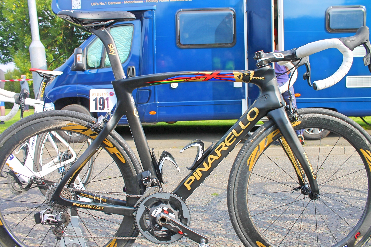 Sir Bradley Wiggins, Pinarello Dogma F8, Team WIGGINS, Tour of Britain, pro bike, 2015, pic - Colin Henrys_Factory Media - 1