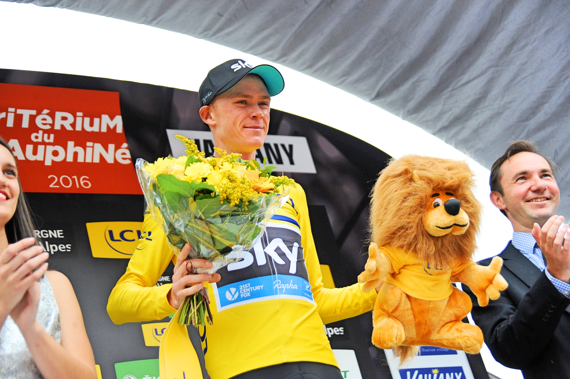 Chris Froome, yellow jersey, Criterium du Dauphine, 2016, pic - Sirotti