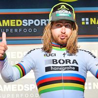 Peter Sagan, podium, world champion, 2017, Bora-hansgrohe, pic - Sirotti