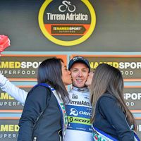 Adam Yates, Orica-Scott, 2017, Tirreno-Adriatico, white jersey, pic - RCS Sport