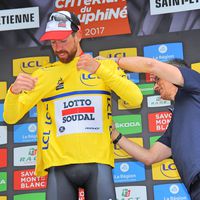 Thomas de Gendt, yellow jersey, Lotto-Soudal, Criterium du Dauphine, 2017, pic - Sirotti