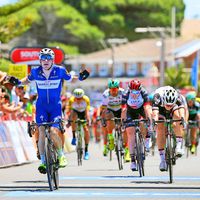 Elia Viviani, 2018, QuickStep Floors, Tour Down Under, sprint, (Pic: Getty Images/QuickStep Floors)