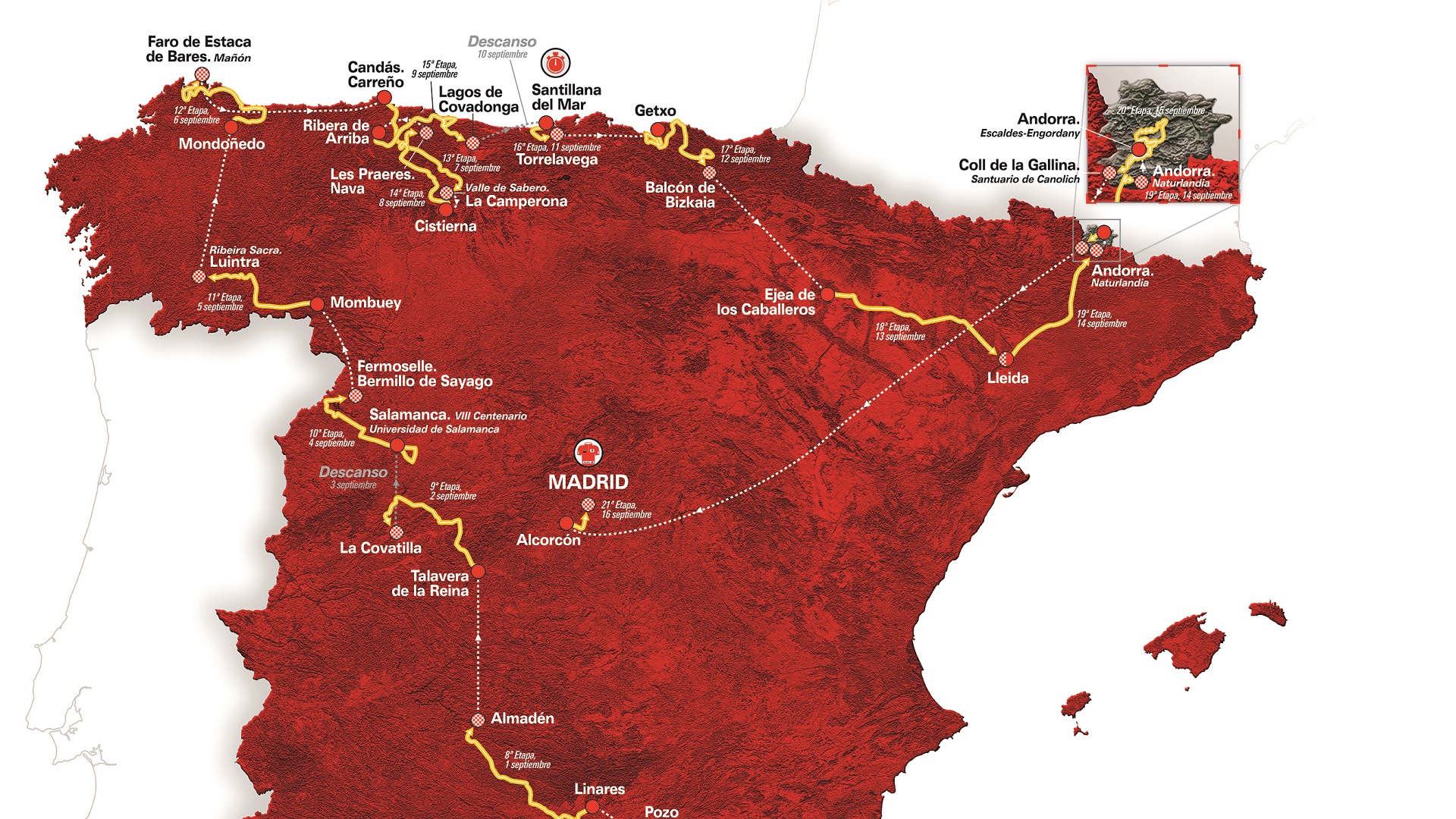 Vuelta a Espana 2018, route, pic - Unipublic, COVER