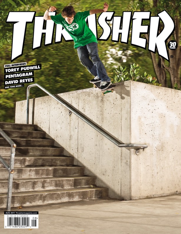 Torey Pudwill Thrasher skateboarding magazine cover