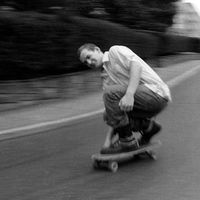 Ian MacKaye skateboarding