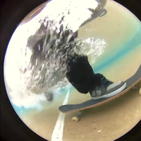 Underwater skateboarding with Mark Nicolson