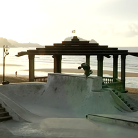 Camping with Carve Wicked in Spain beer Jake Collins skatepark