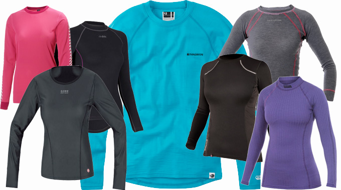 Winter Long Sleeved Women's cycling base layers