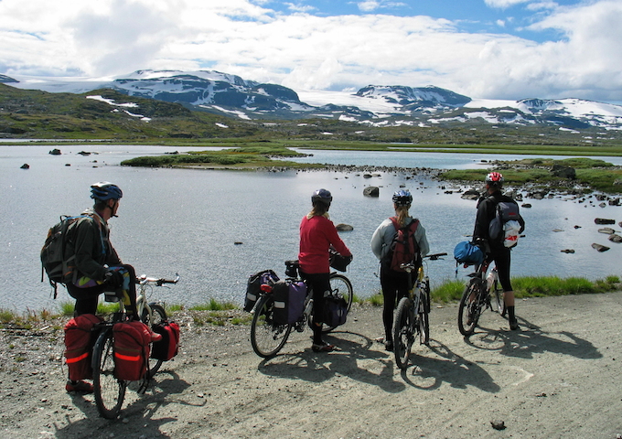 cycle touring, touring, tourism, ride, mountains, holiday, travel, panniers