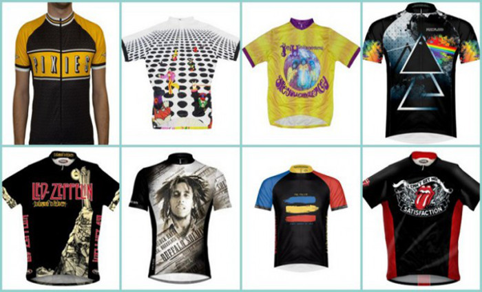 novelty music cycling jerseys band