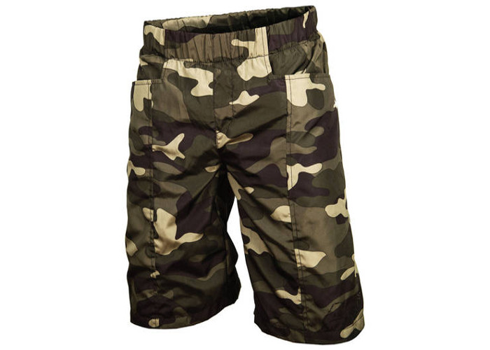 camoflague army print mtb shorts kids children