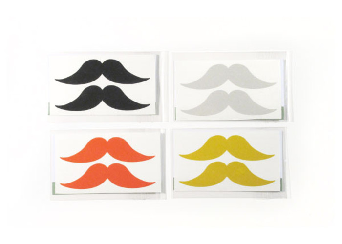 bike decals reflective moustache gift