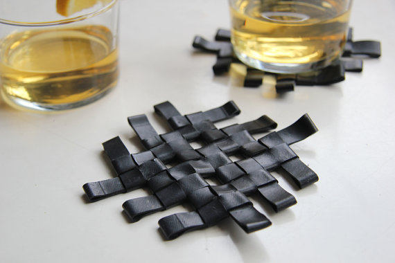 ecycle inner tubes coasters