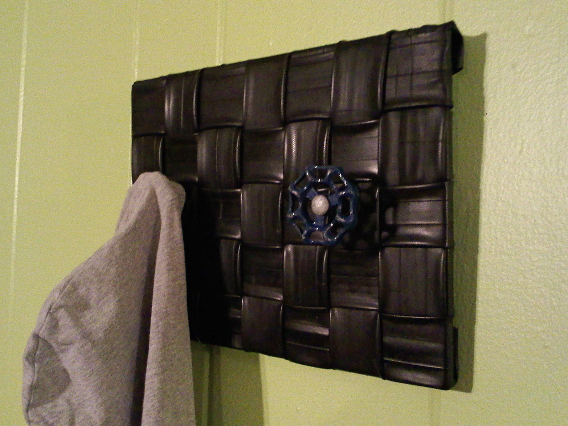 recycle inner tubes coat hook