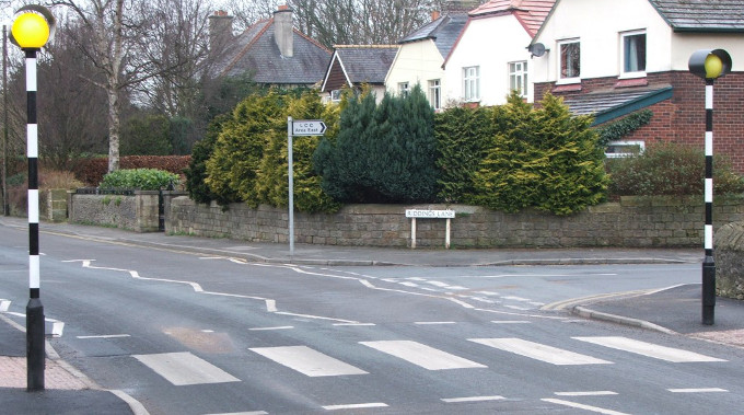 zebra crossing pavement road