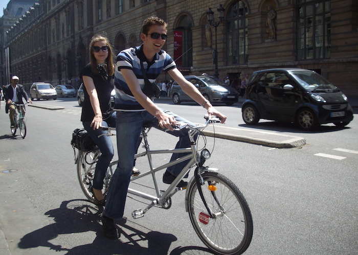 tandem bike ride romance love