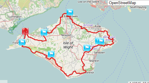 Isle of white cycle route