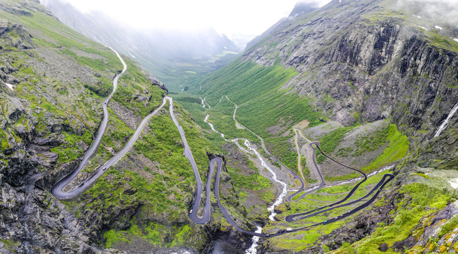 challenging climb trollstigen norway