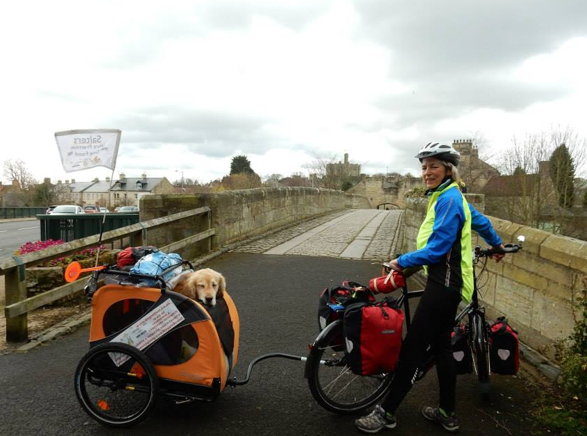 maggie and oscar bike ride