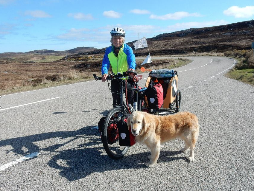 maggie and oscar bike ride