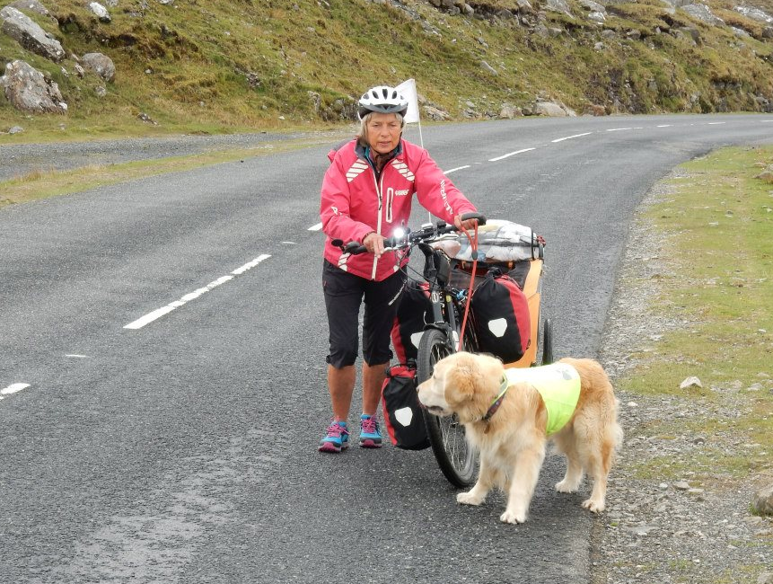 maggie and oscar bike ride