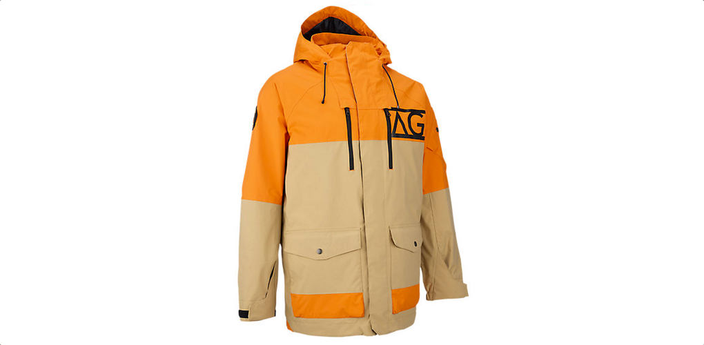 analog anthem orange snowboard jacket