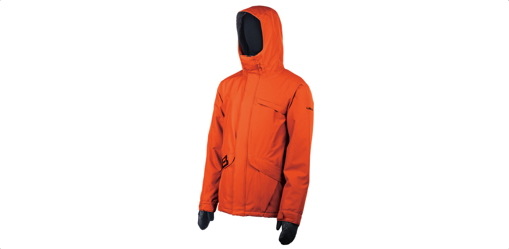 lib tech strait jacket orange snowboard jacket