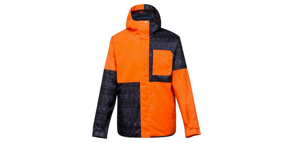 quiksilver reyn 10k orange snowboard jacket