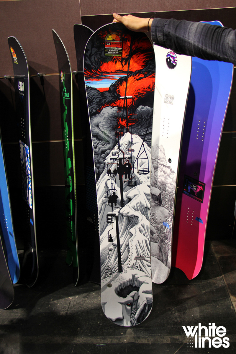 Gnu Snowboards 2017 2018 Preview ISPO 2017 White