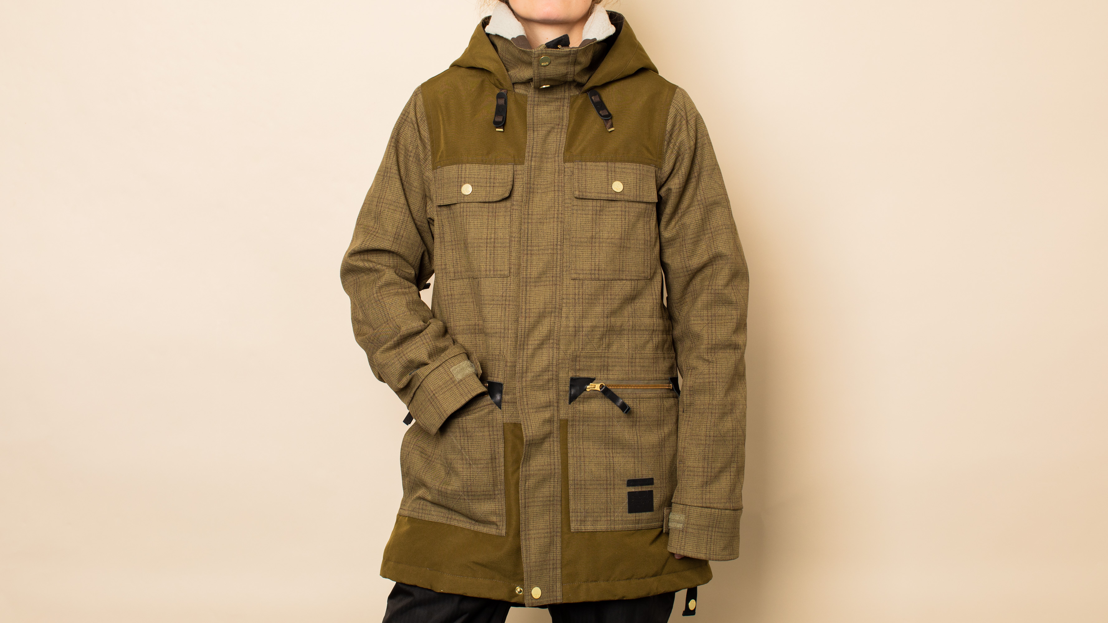 Buy Rojo Aiden Womens Snow Jacket Military Olive Online