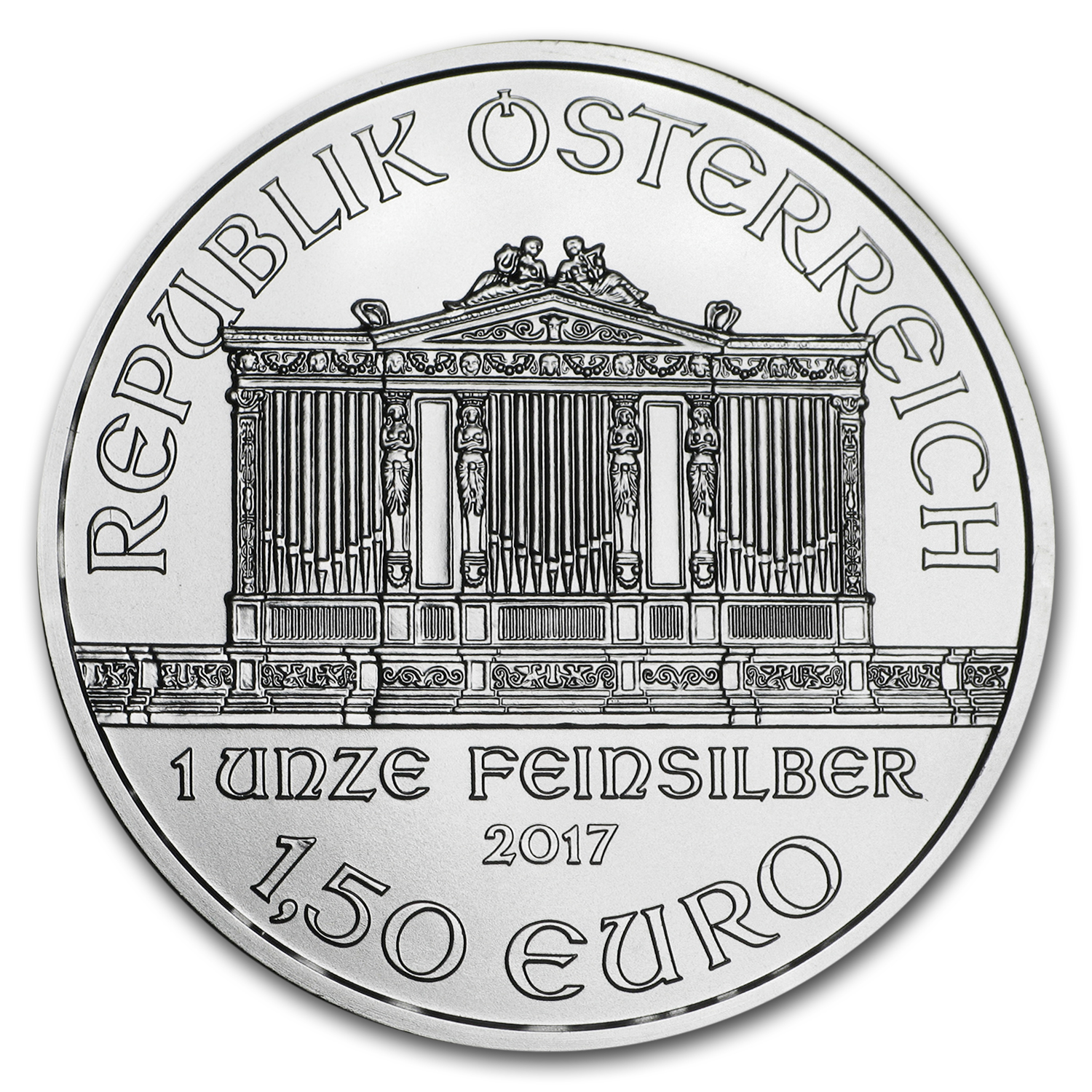 2017 Austria 1 oz Silver Philharmonic BU