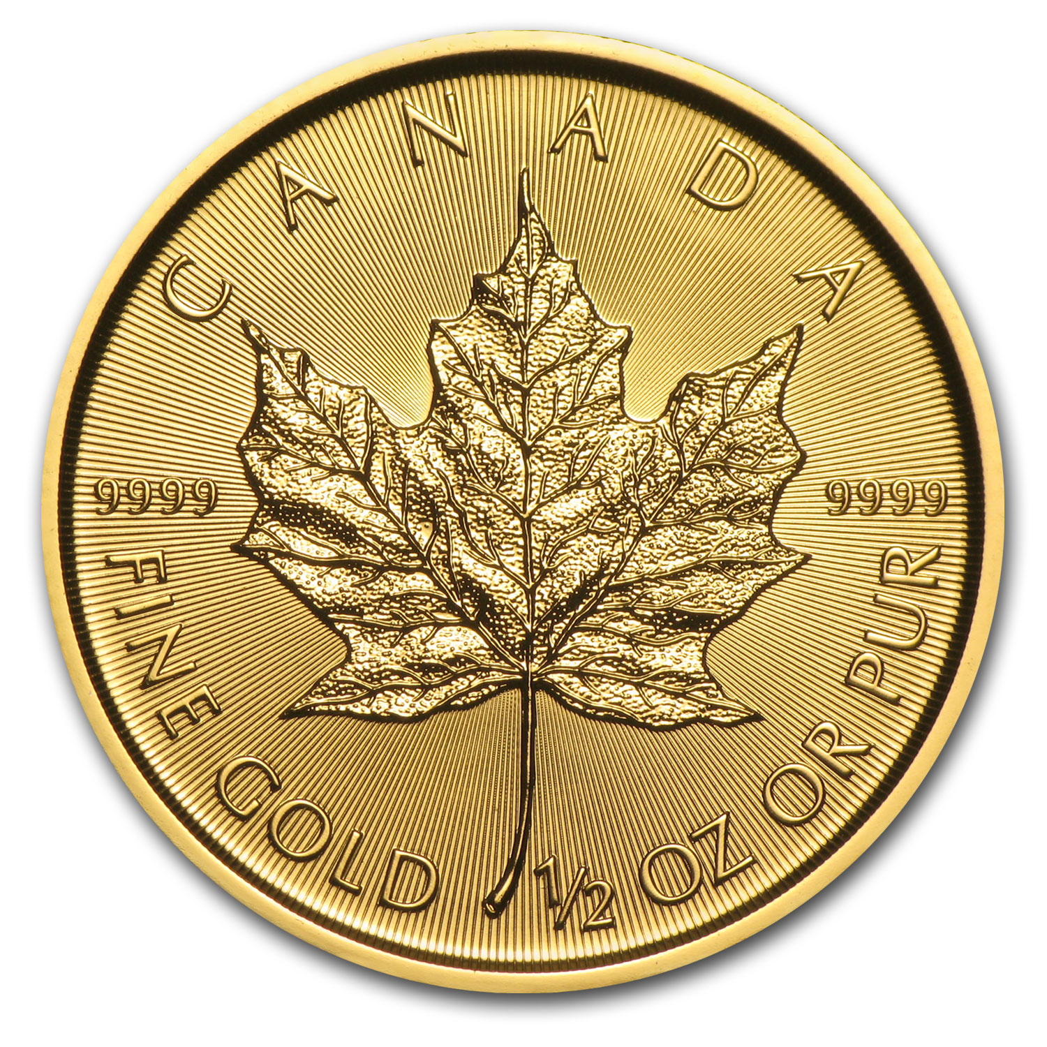 2017 Canada 1/2 oz Gold Maple Leaf BU