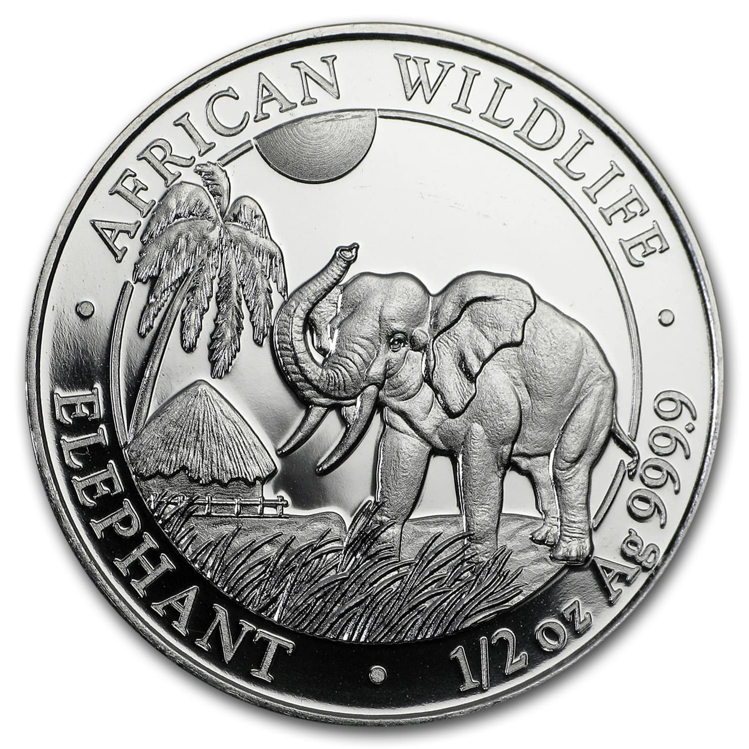 2017 Somalia 1/2 oz Silver Elephant BU