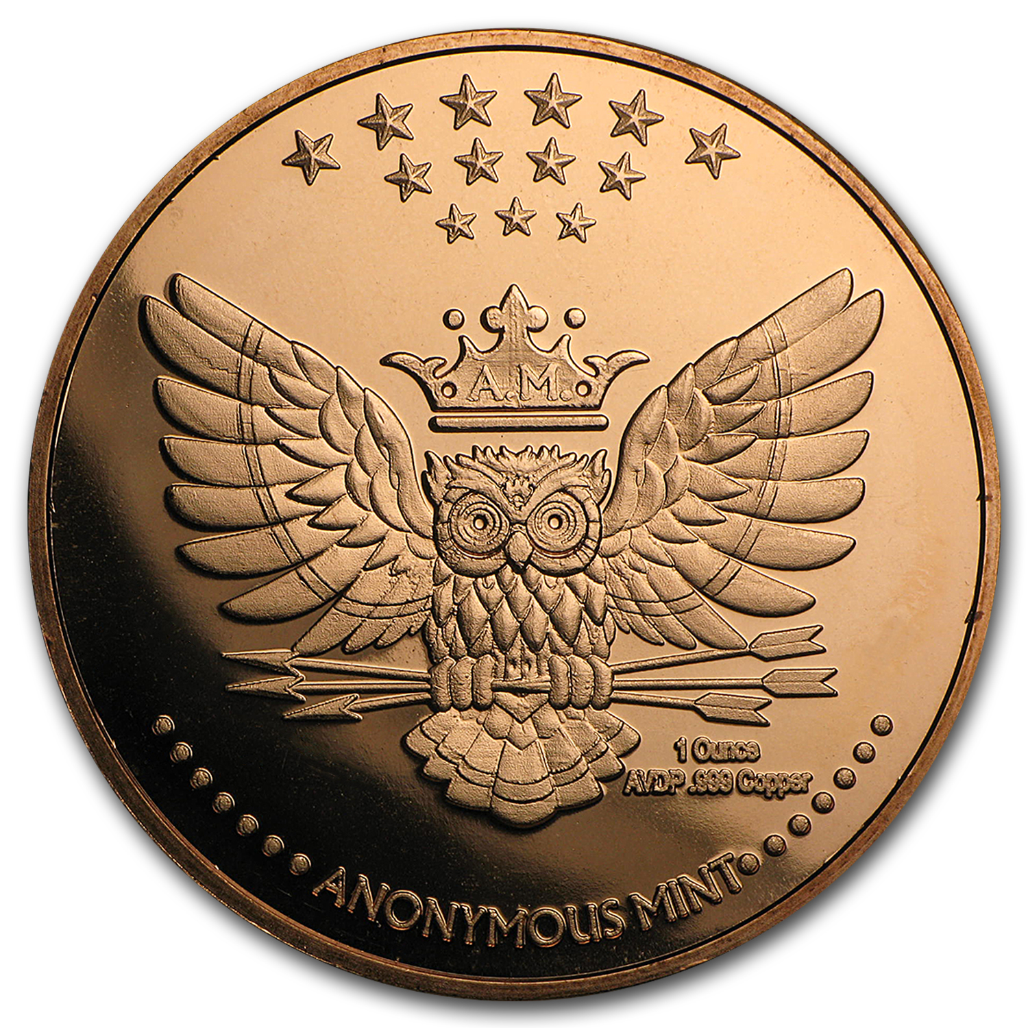 1 oz Copper Round - Kraken (Anonymous Mint)