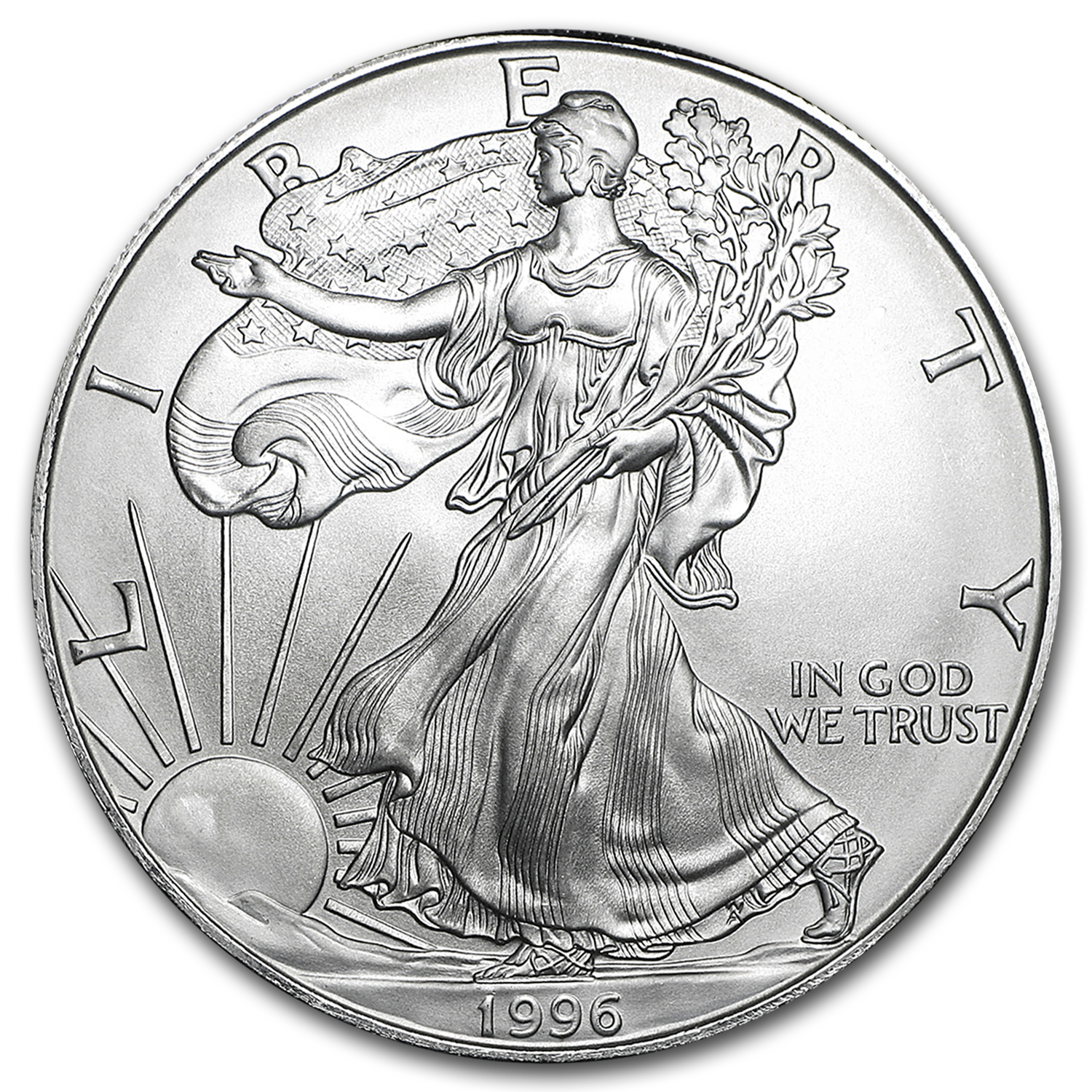 1996 1 oz American Silver Eagle BU