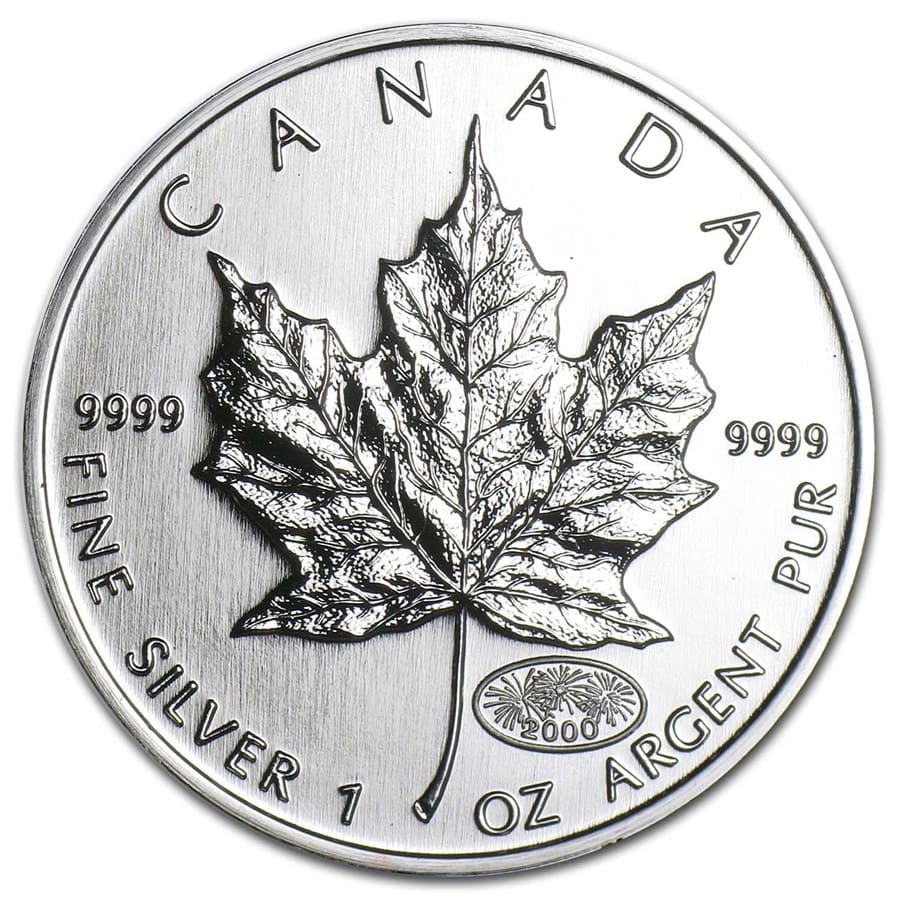 2000 Canada 1 oz Silver Maple Leaf BU