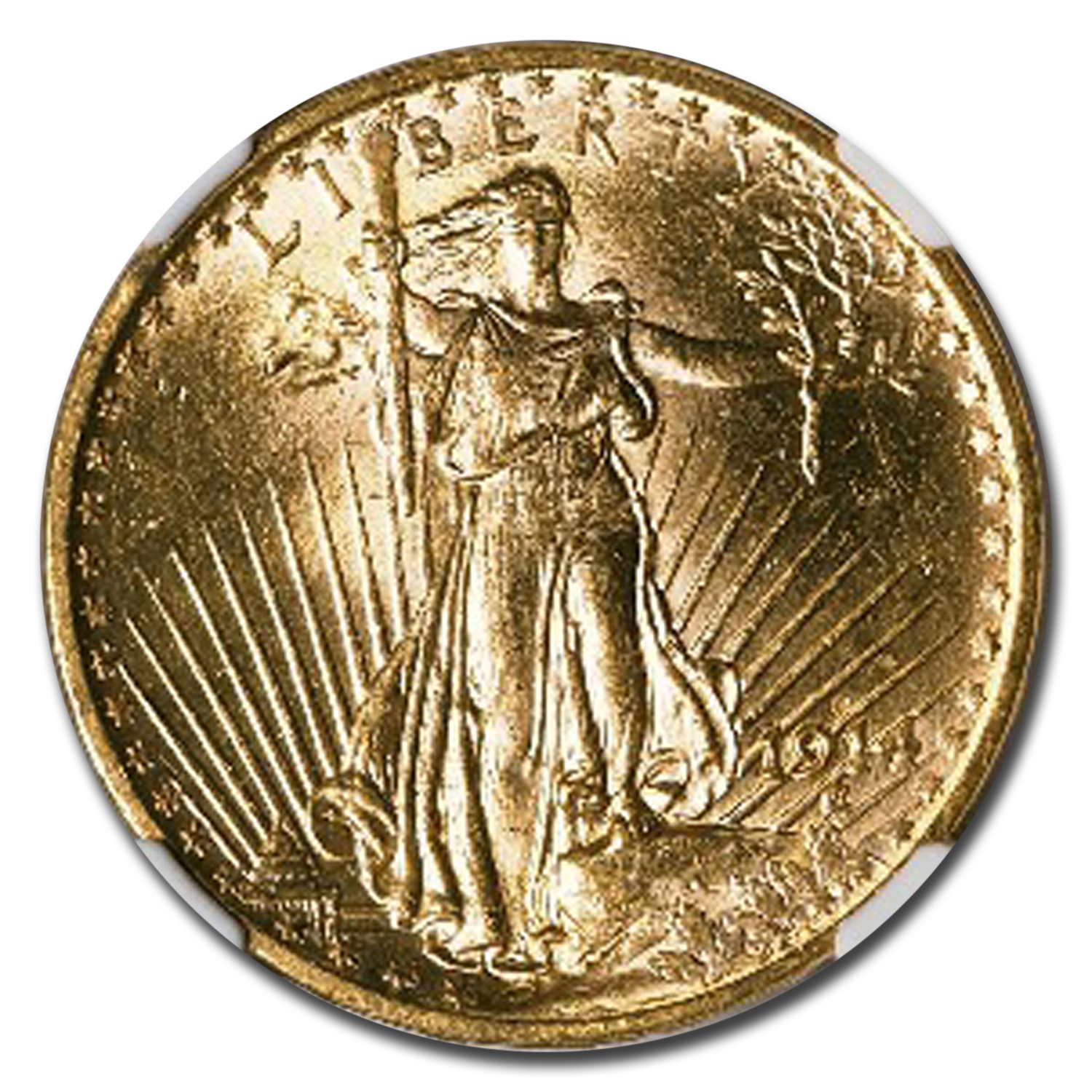 1914-S $20 St Gaudens Gold Double Eagle MS-63 NGC