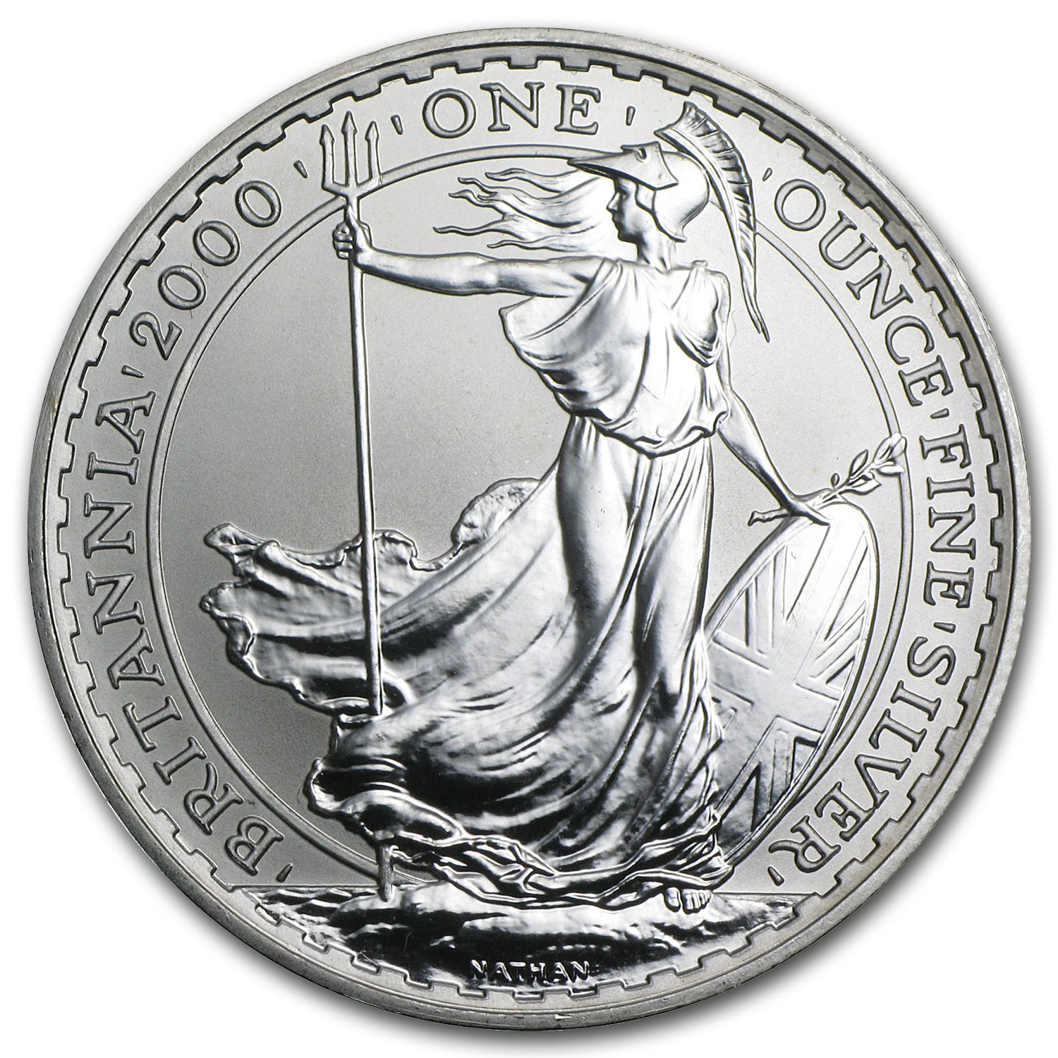 2000 Great Britain 1 oz Silver Britannia BU