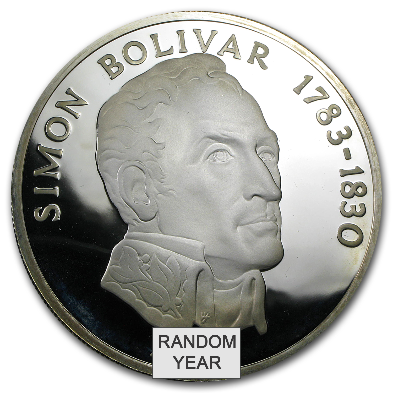 Panama Silver 20 Balboas (1971-1979) AU/UNC/PF