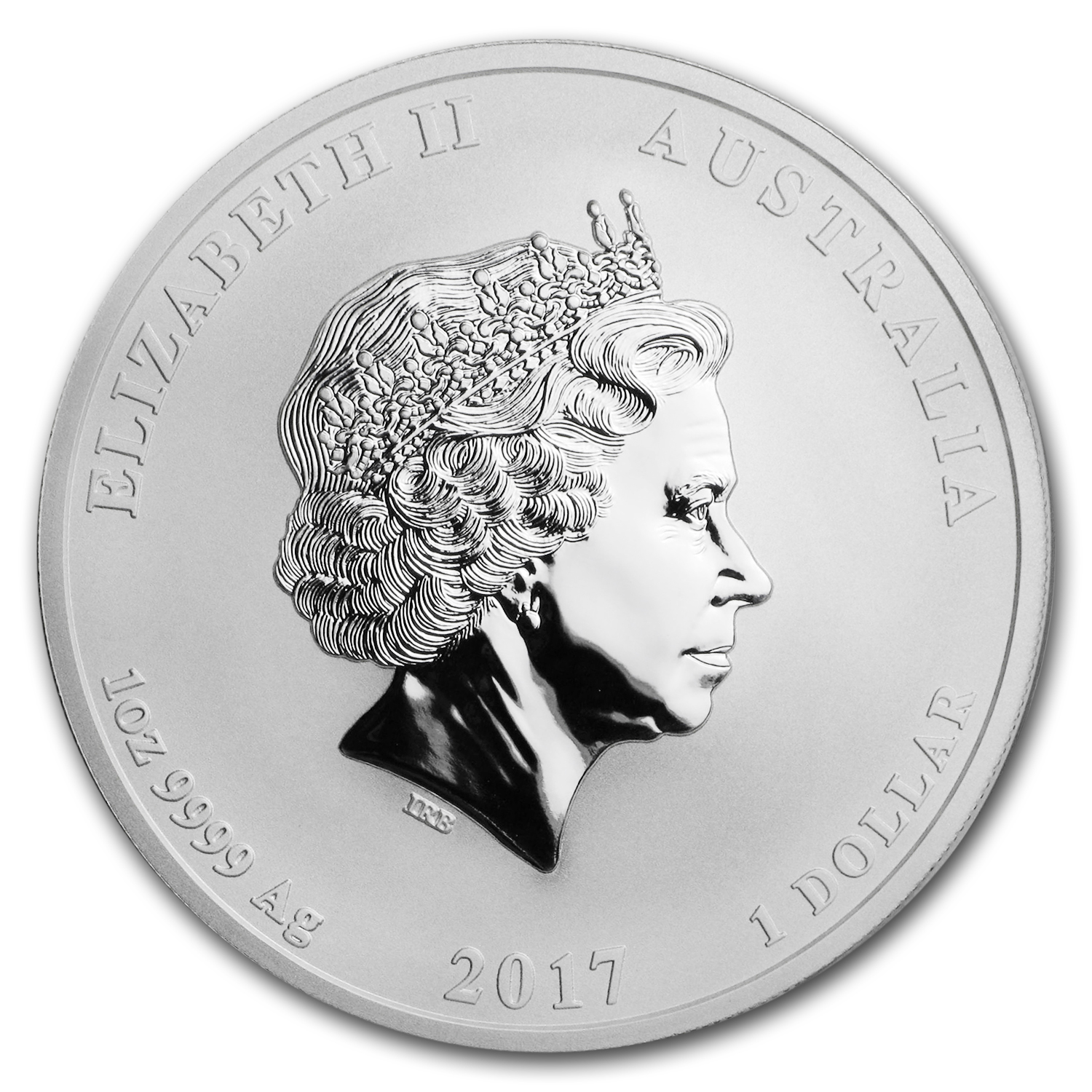 2017 Australia 1 oz Silver Dragon & Phoenix BU