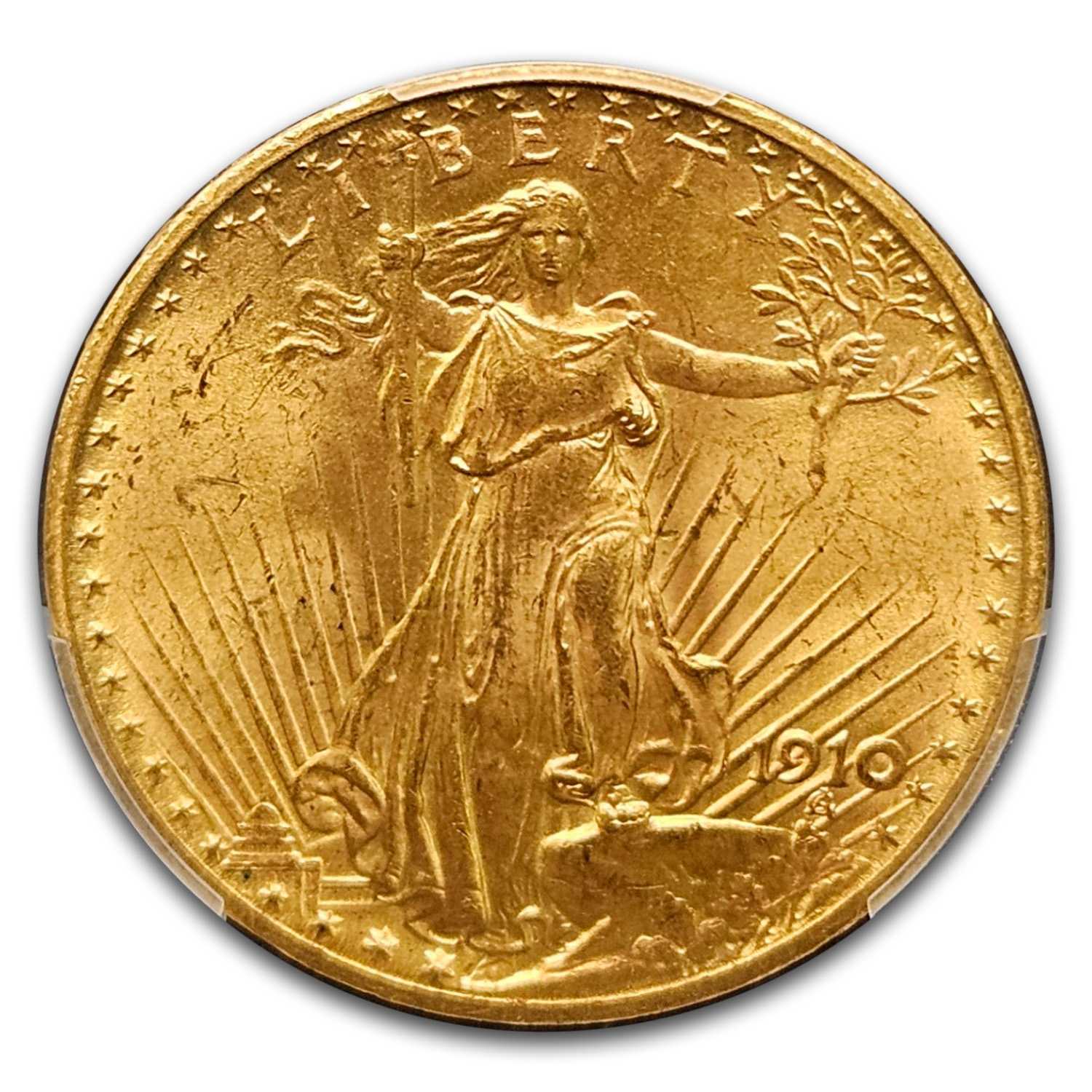 1910 $20 St Gaudens Gold Double Eagle MS-63 PCGS