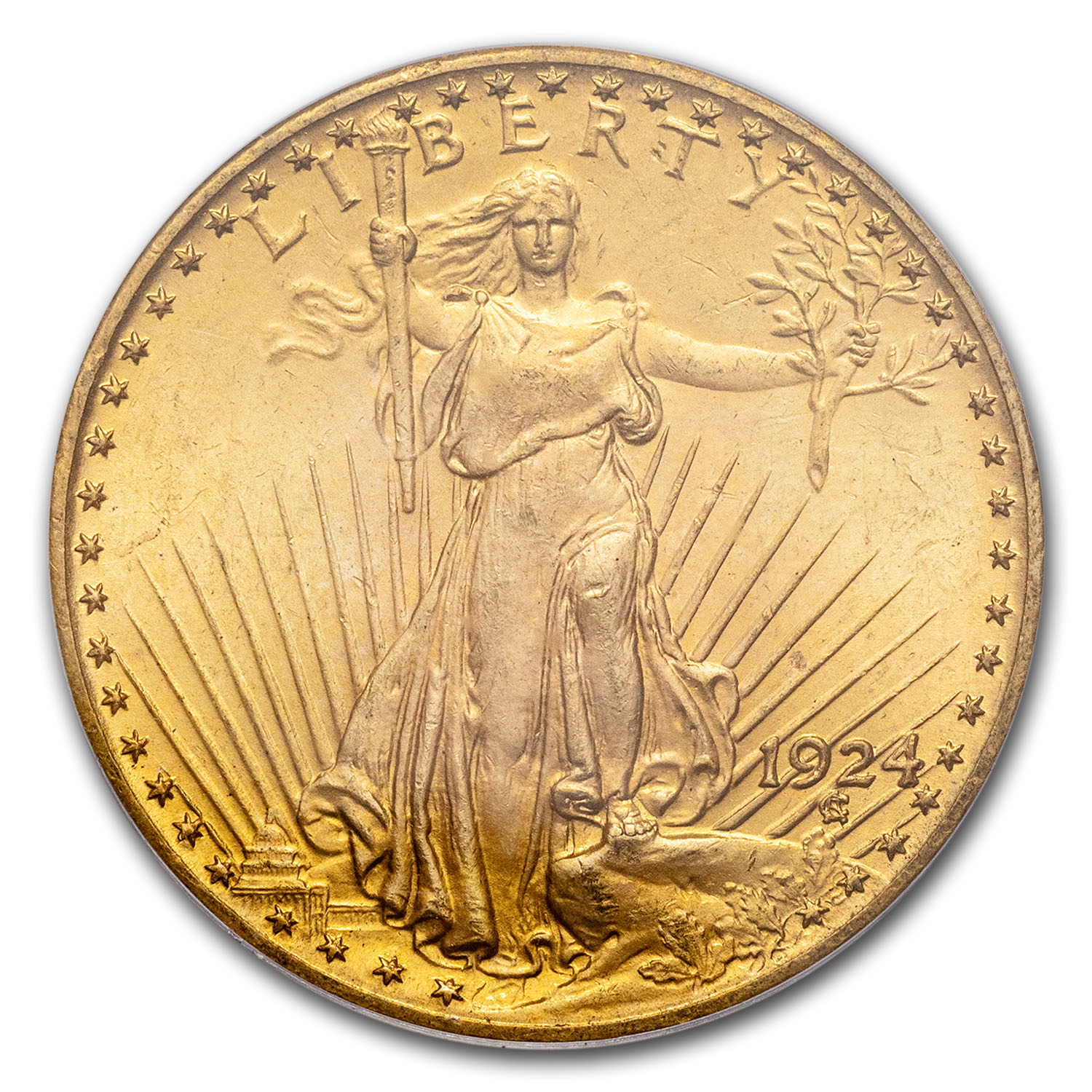 1924 $20 St Gaudens Gold Double Eagle MS-65 PCGS