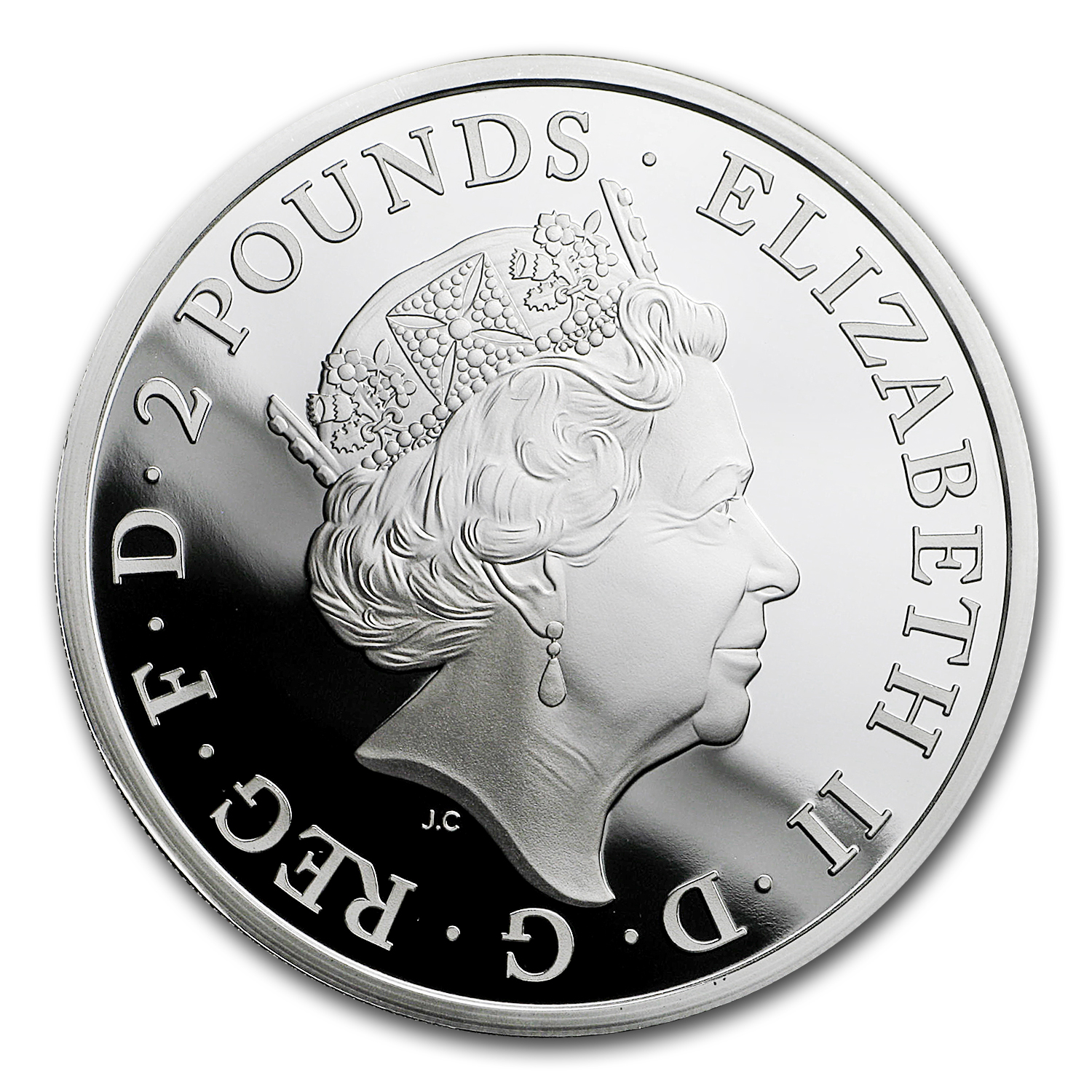 2017 GB Prf 1 oz Silver Queen's Beasts Lion (Box & COA)