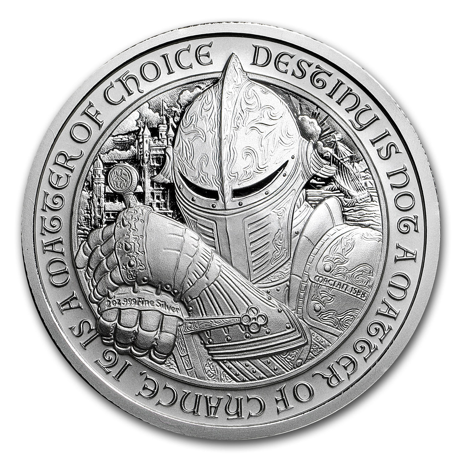 2 oz Silver Round - Destiny Knight: The Raven