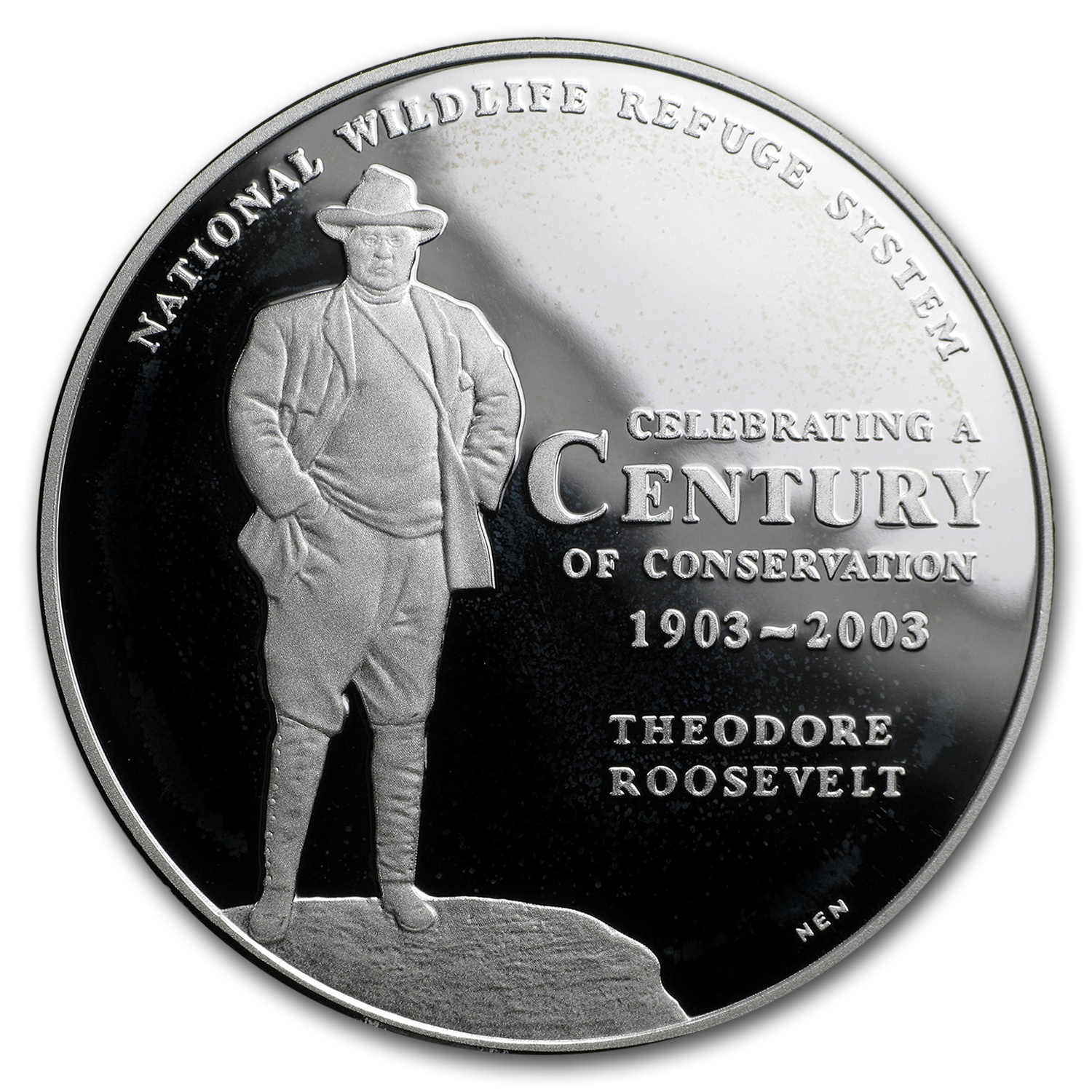 2003 Silver National Wildlife Refuge System Medal Salmon (Proof)