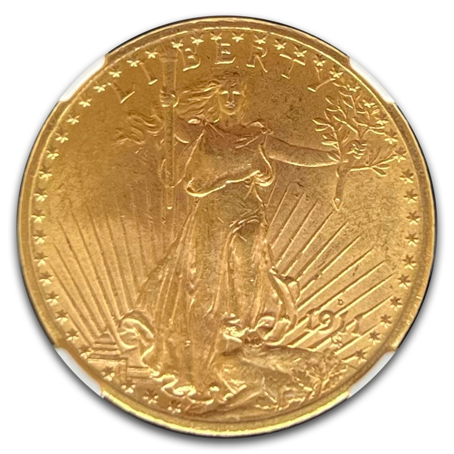 1911-D/D $20 St Gaudens Gold Double Eagle MS-64 NGC