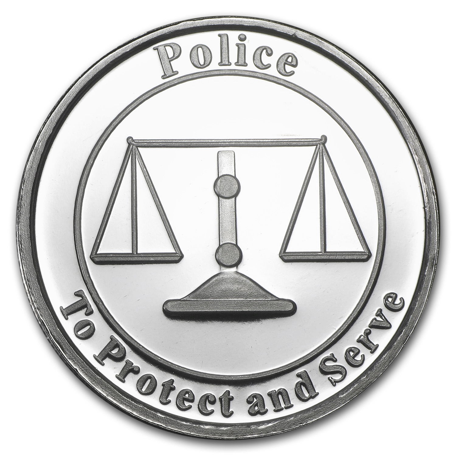 1 oz Silver Round - Police